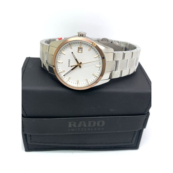 Rado Men's Watch R32184123 Hyperchrome Swiss Quartz Rose Gold Silver Steel 40mm - Picture 3 of 15